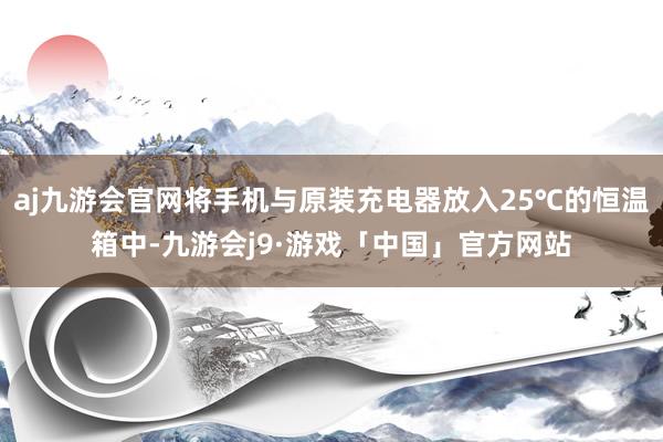 aj九游会官网将手机与原装充电器放入25℃的恒温箱中-九游会j9·游戏「中国」官方网站
